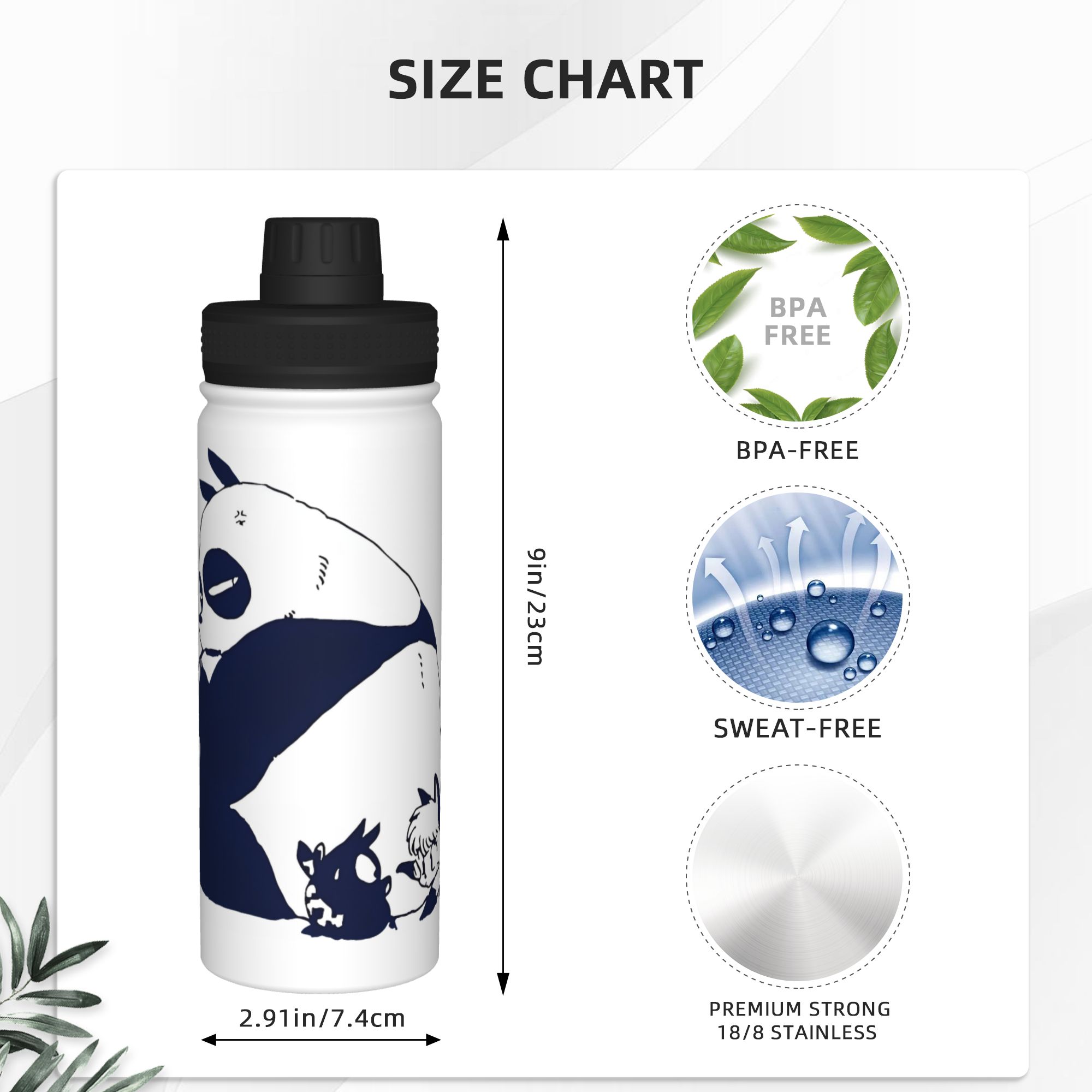 Ranma 1/2 Japon Anime Panda 18 - Sports Water Bottle Insulated incelemesi ve fiyatı